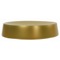 Gold Finish Free Standing Round Soap Dish in Resin
